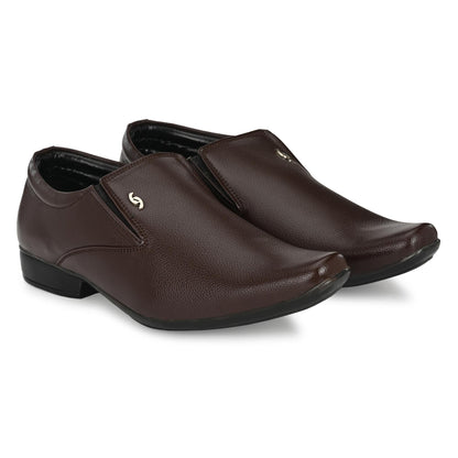 Formal Shoes For Men | Synthetic Leather (Brown)