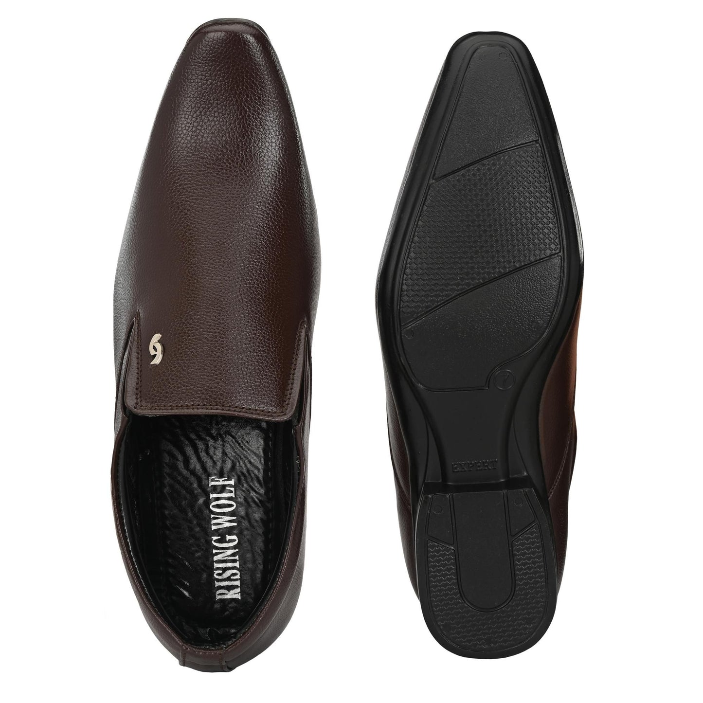 Formal Shoes For Men | Synthetic Leather (Brown)