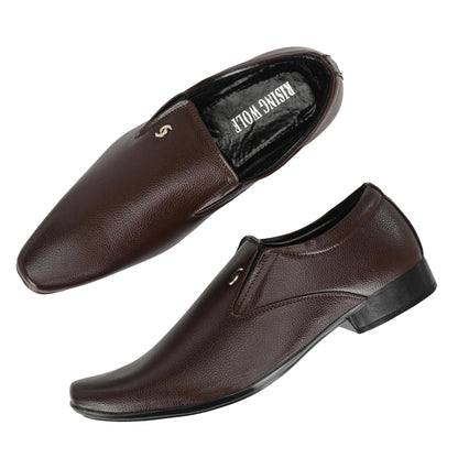 Formal Shoes For Men | Synthetic Leather (Brown)